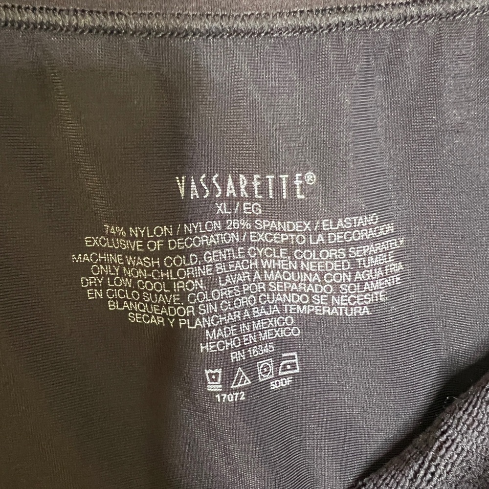 Vassarette Women's Vintage Y2K Lace Trim Camisole Black Size XL - Picture 4 of 8